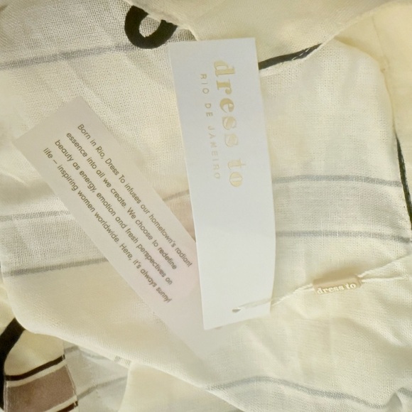 Dress To Park Stripe Linen Print Jacket with Black Accents NWT - Picture 6 of 13